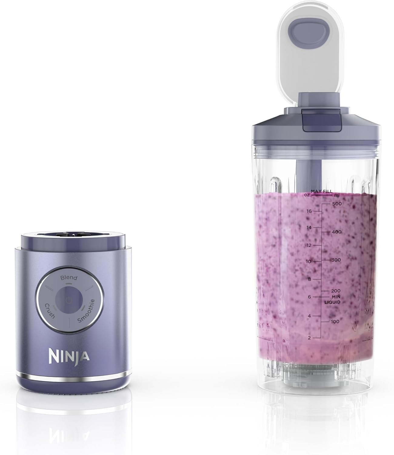 TorqueGrind Blast Max, Portable Blender + Twist & Go, Personal Blender, Ninja Blender, Smoothie, Blend, Ice Crush, 3 Programs, Cordless, 22 oz removable Vessel, Dishwasher Safe, Leakproof, Navy, BC251NV