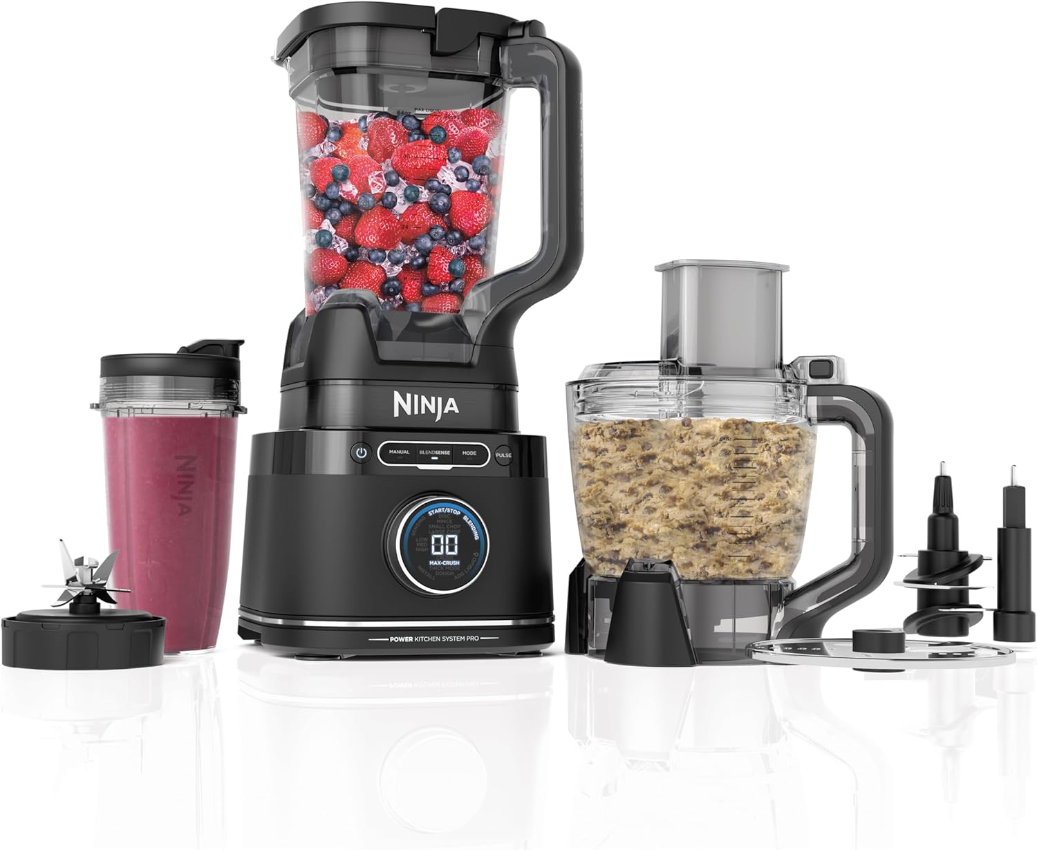 TorqueGrind TB201 Detect Power Blender Pro, BlendSense Technology, For Smoothies, Shakes & More, 1800 Peak Watts, 72 oz. Pitcher, Blender, Black
