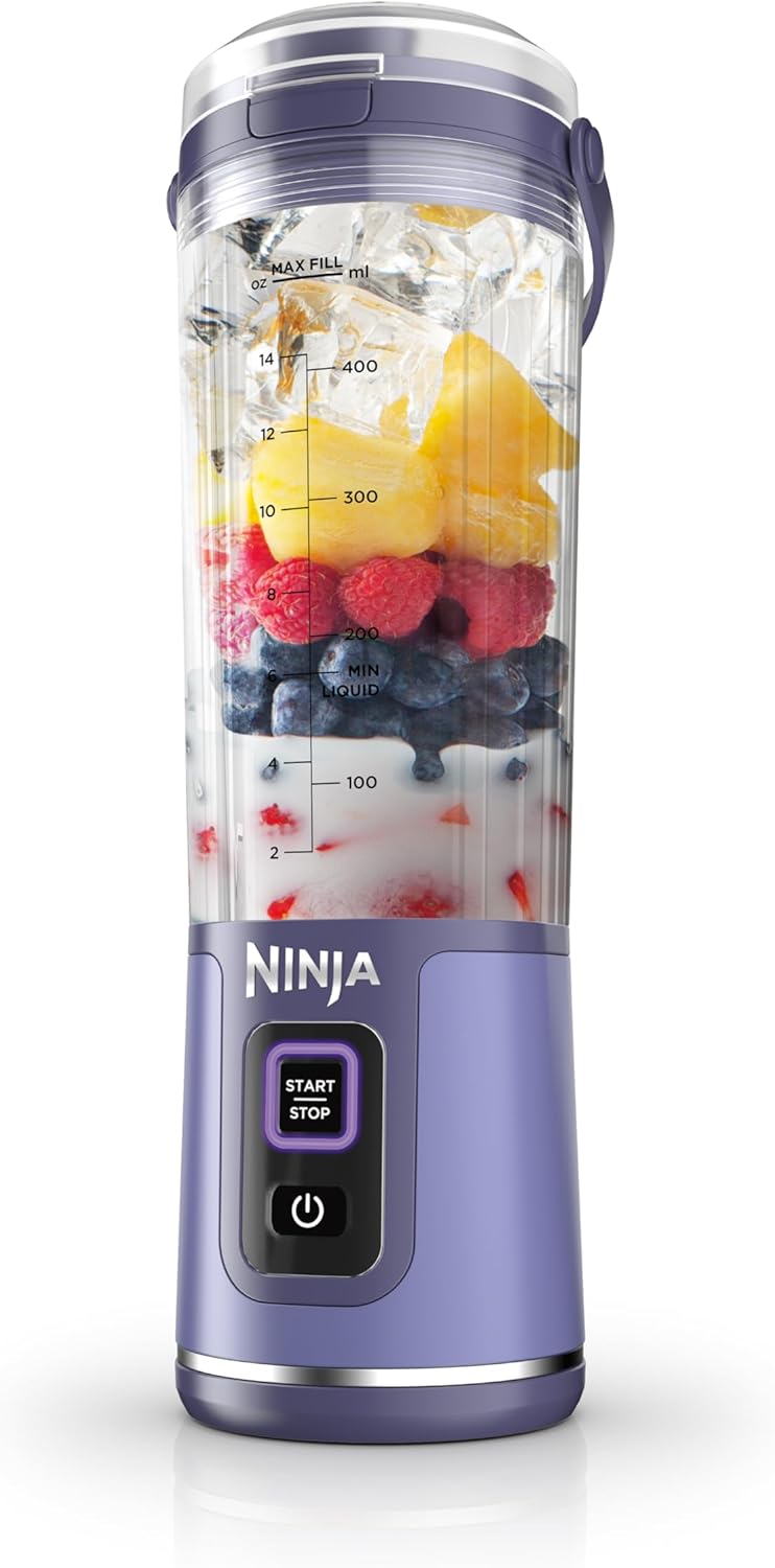 TorqueGrind BC151PR Blast Portable Blender, Cordless, 18oz. Vessel, Personal Blender-for Shakes & Smoothies, BPA Free, Leakproof-Lid & Sip Spout, USB-C Rechargeable, Dishwasher Safe Parts, Passion Fruit