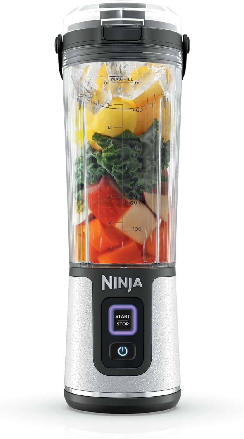 TorqueGrind BC151PR Blast Portable Blender, Cordless, 18oz. Vessel, Personal Blender-for Shakes & Smoothies, BPA Free, Leakproof-Lid & Sip Spout, USB-C Rechargeable, Dishwasher Safe Parts, Passion Fruit
