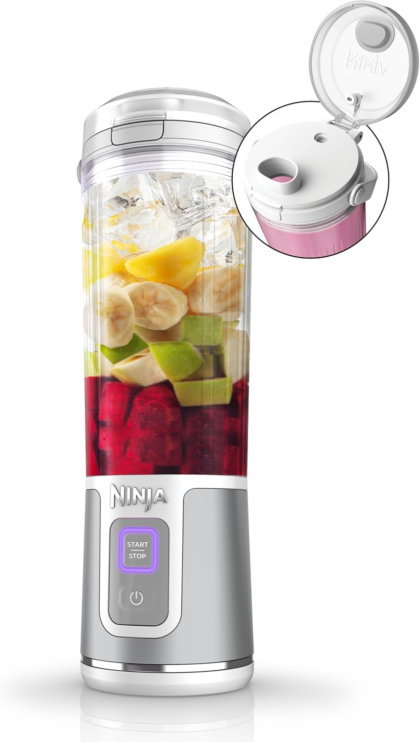 TorqueGrind BC151PR Blast Portable Blender, Cordless, 18oz. Vessel, Personal Blender-for Shakes & Smoothies, BPA Free, Leakproof-Lid & Sip Spout, USB-C Rechargeable, Dishwasher Safe Parts, Passion Fruit