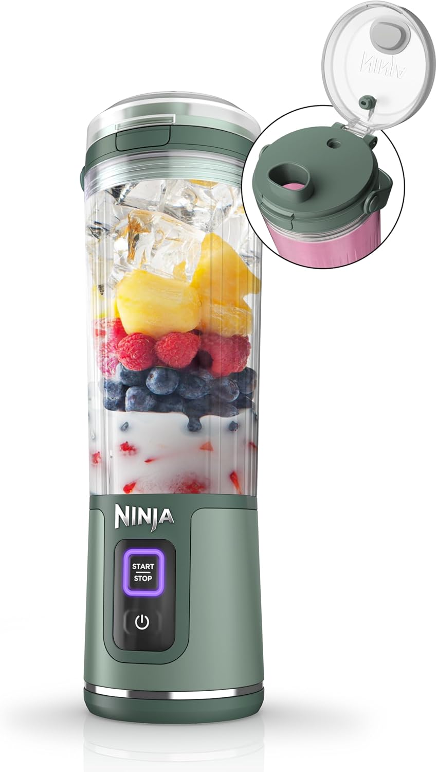 TorqueGrind BC151PR Blast Portable Blender, Cordless, 18oz. Vessel, Personal Blender-for Shakes & Smoothies, BPA Free, Leakproof-Lid & Sip Spout, USB-C Rechargeable, Dishwasher Safe Parts, Passion Fruit