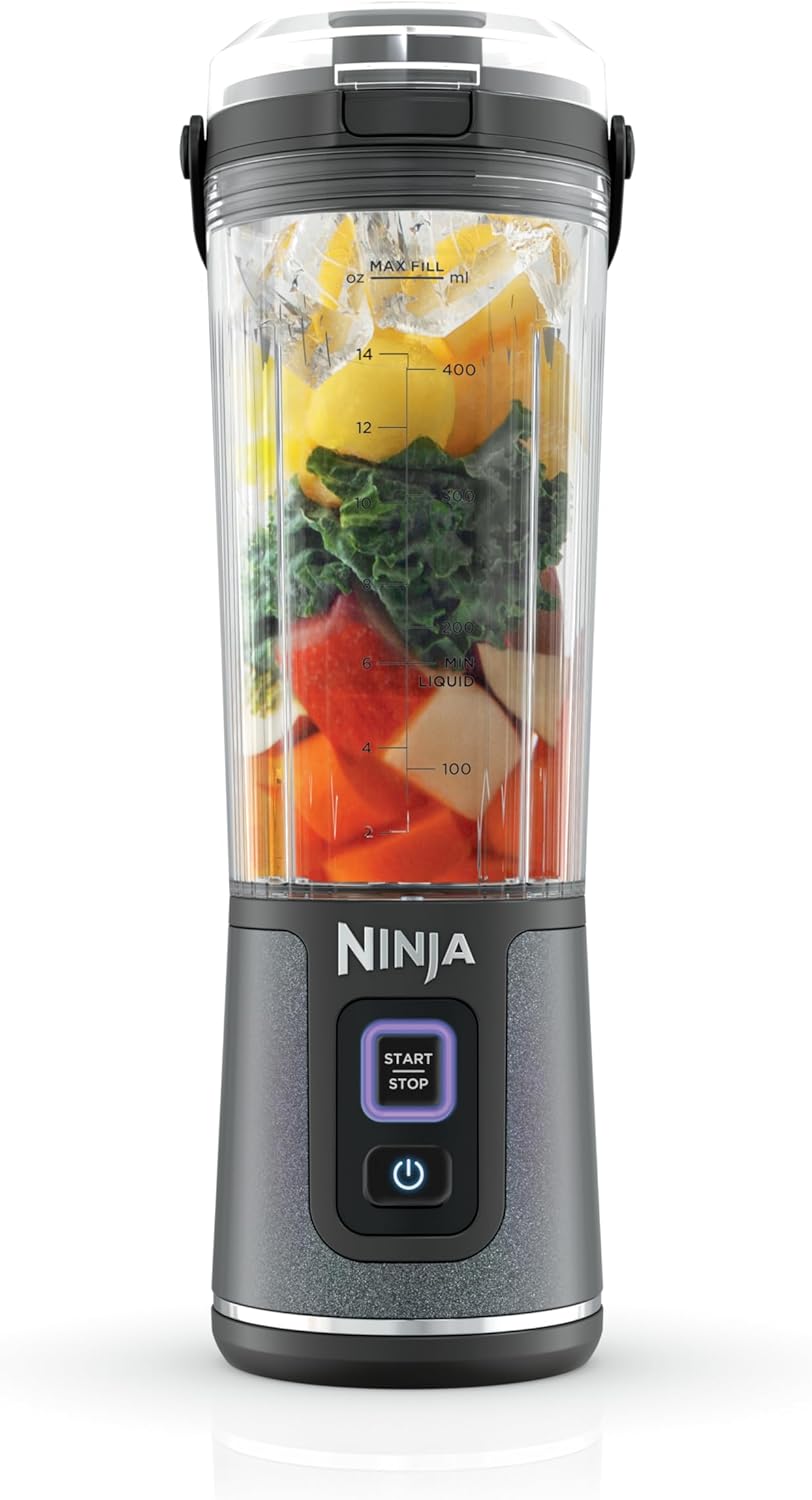 TorqueGrind BC151PR Blast Portable Blender, Cordless, 18oz. Vessel, Personal Blender-for Shakes & Smoothies, BPA Free, Leakproof-Lid & Sip Spout, USB-C Rechargeable, Dishwasher Safe Parts, Passion Fruit
