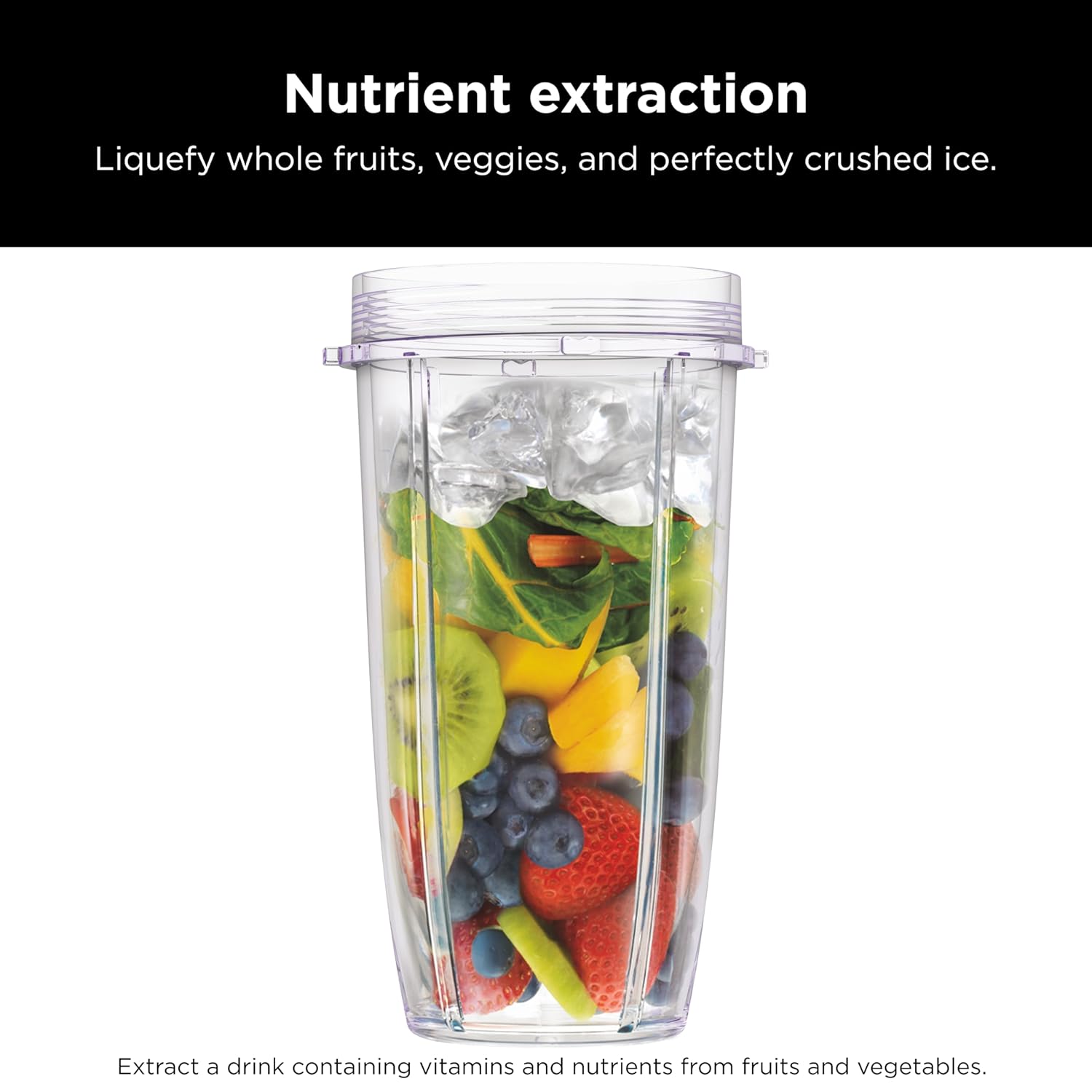 TorqueGrind Fit Compact Personal Blender, Portable Blender for-Smoothies, Shakes, Food Prep, and Frozen Blending, 700-Watt Base, (2) 16-oz. Cups and Spout Lids, Black QB3001SS
