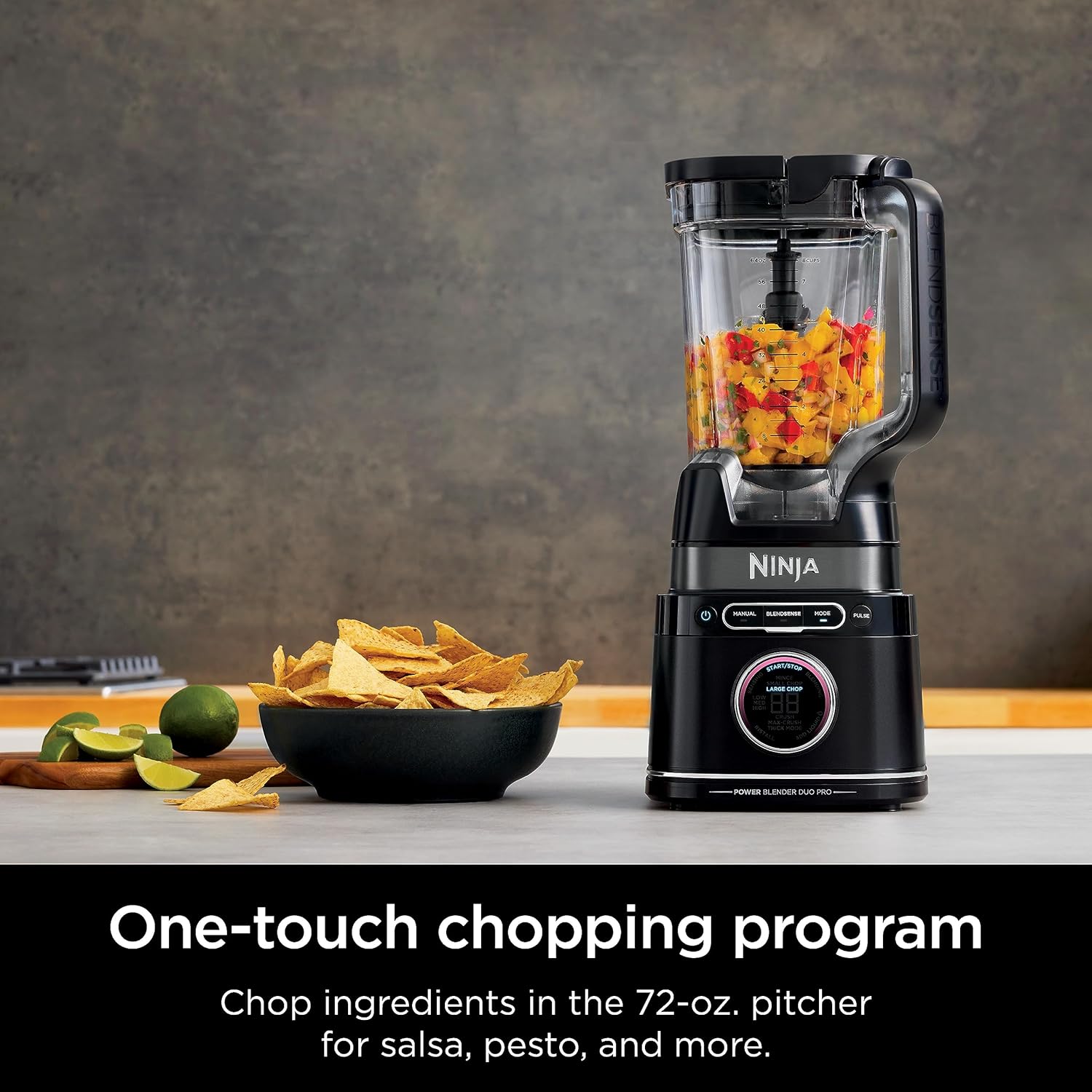 TorqueGrind TB201 Detect Power Blender Pro, BlendSense Technology, For Smoothies, Shakes & More, 1800 Peak Watts, 72 oz. Pitcher, Blender, Black
