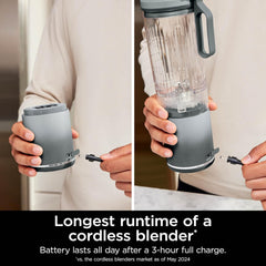 TorqueGrind Blast Max, Portable Blender + Twist & Go, Personal Blender, Ninja Blender, Smoothie, Blend, Ice Crush, 3 Programs, Cordless, 22 oz removable Vessel, Dishwasher Safe, Leakproof, Navy, BC251NV