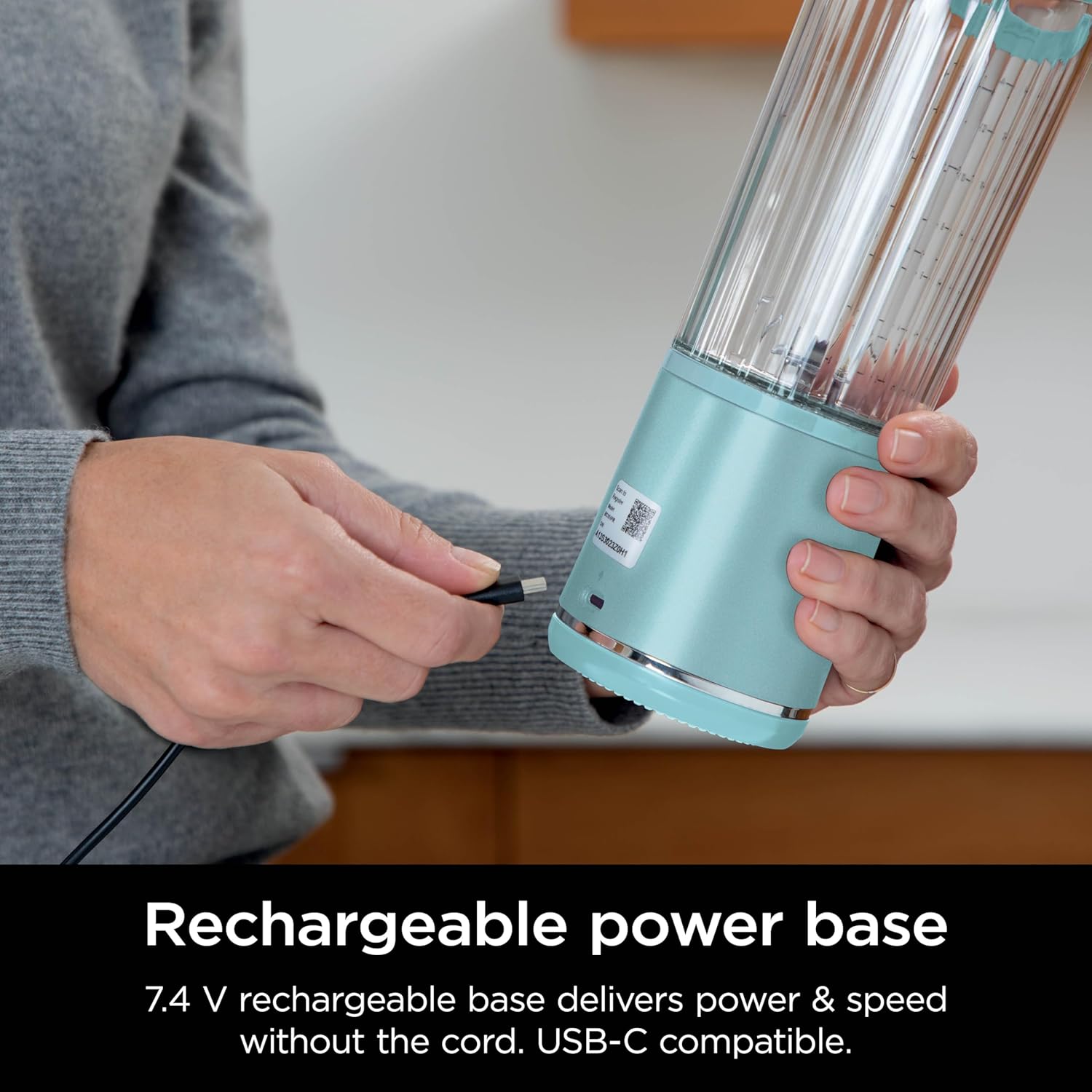 TorqueGrind BC151PR Blast Portable Blender, Cordless, 18oz. Vessel, Personal Blender-for Shakes & Smoothies, BPA Free, Leakproof-Lid & Sip Spout, USB-C Rechargeable, Dishwasher Safe Parts, Passion Fruit