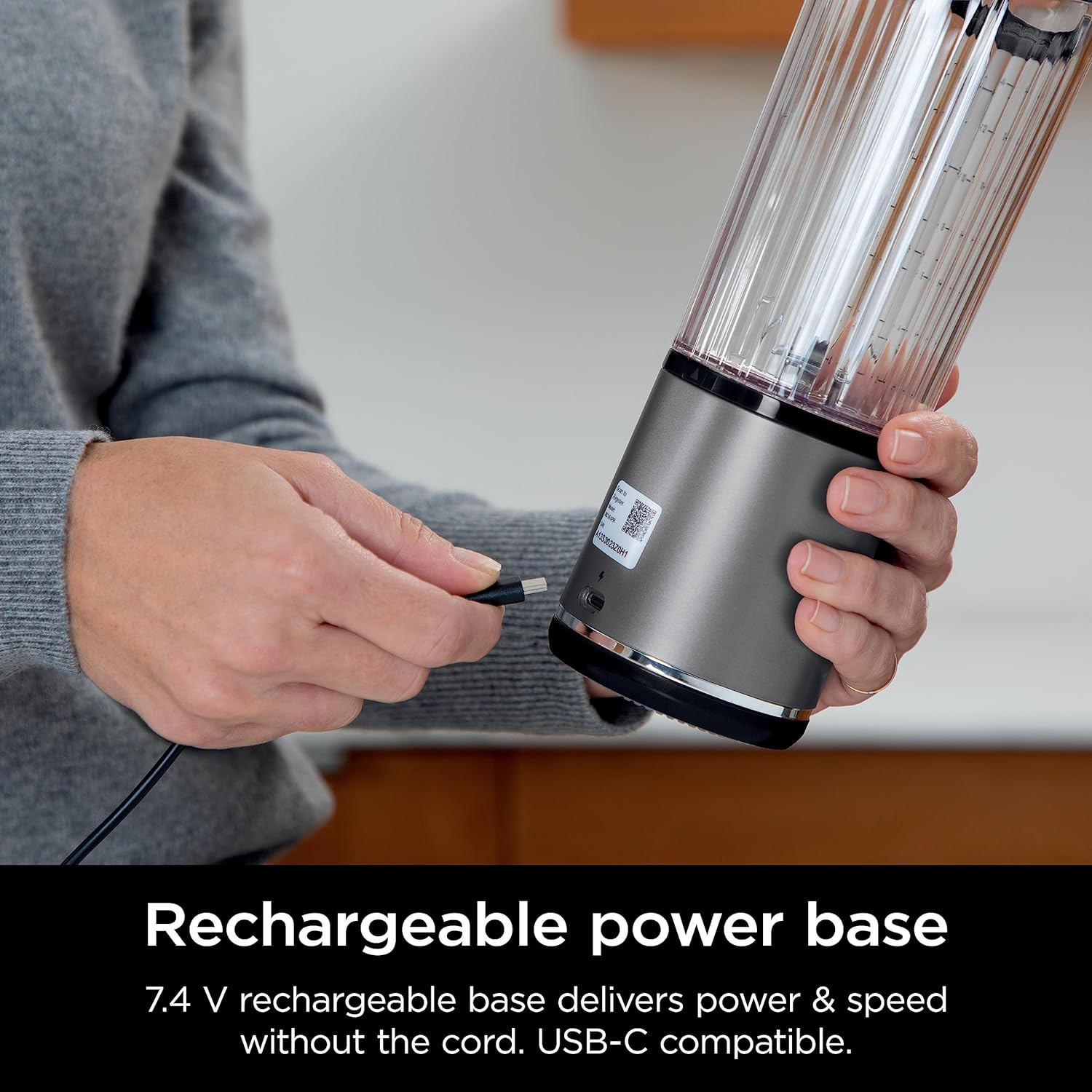 TorqueGrind BC151PR Blast Portable Blender, Cordless, 18oz. Vessel, Personal Blender-for Shakes & Smoothies, BPA Free, Leakproof-Lid & Sip Spout, USB-C Rechargeable, Dishwasher Safe Parts, Passion Fruit