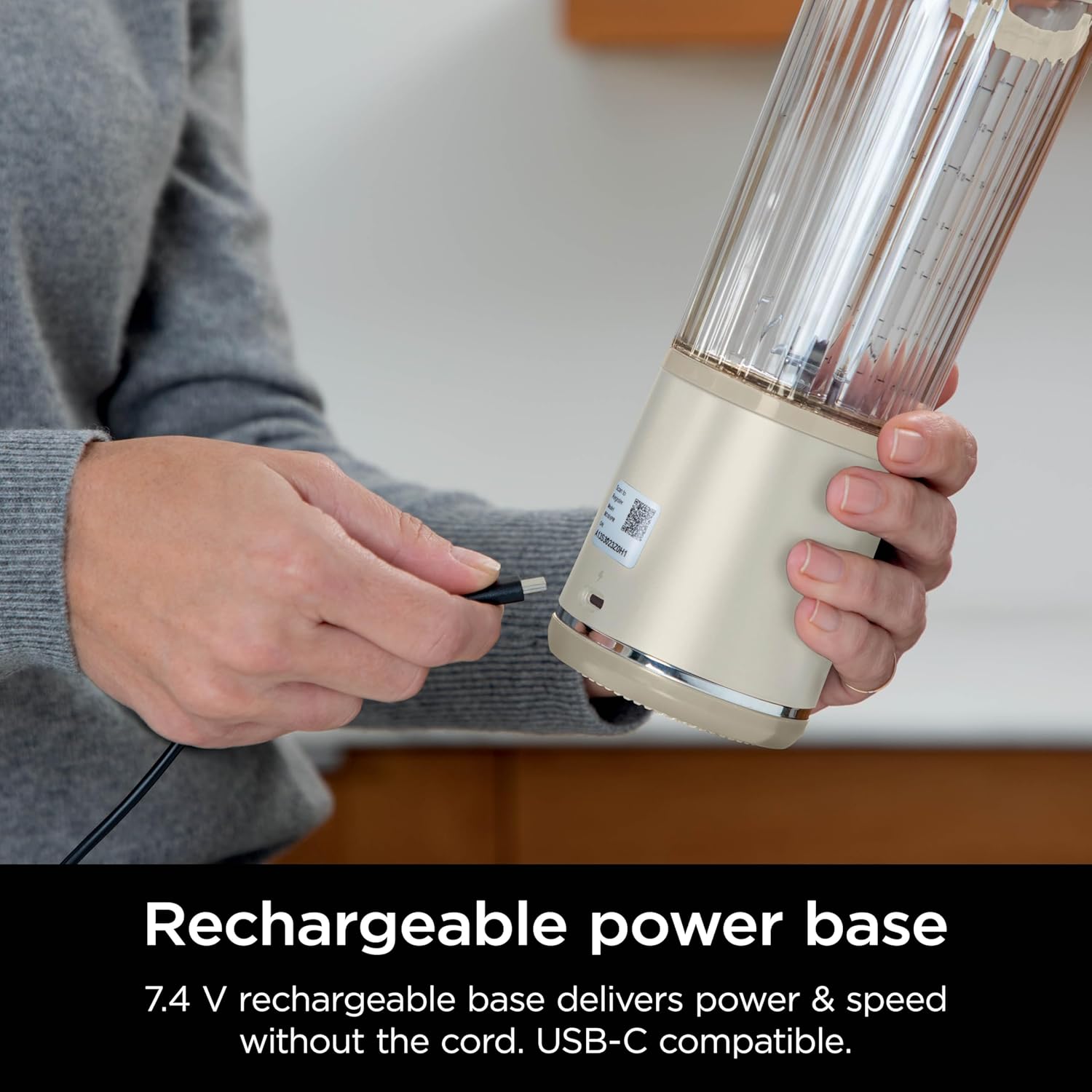 TorqueGrind BC151PR Blast Portable Blender, Cordless, 18oz. Vessel, Personal Blender-for Shakes & Smoothies, BPA Free, Leakproof-Lid & Sip Spout, USB-C Rechargeable, Dishwasher Safe Parts, Passion Fruit
