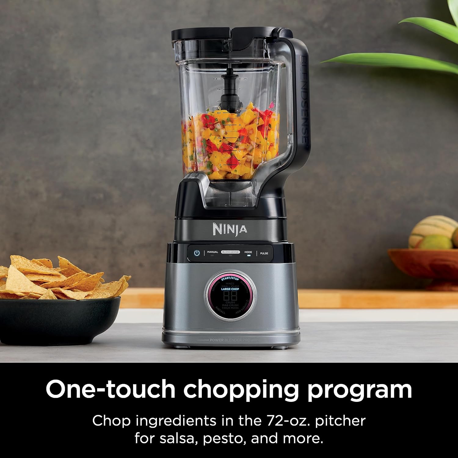 TorqueGrind TB201 Detect Power Blender Pro, BlendSense Technology, For Smoothies, Shakes & More, 1800 Peak Watts, 72 oz. Pitcher, Blender, Black
