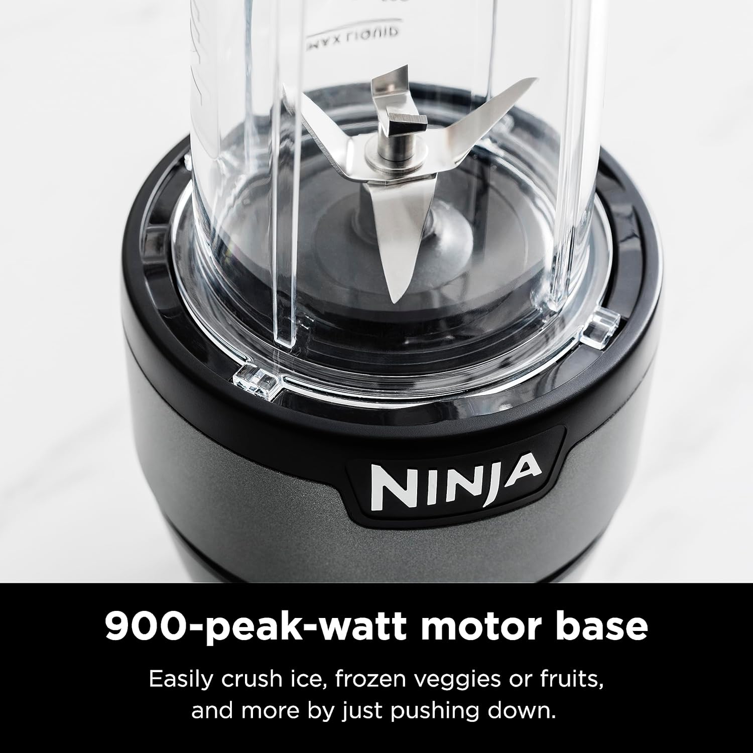 TorqueGrind BN301 Nutri-Blender Plus Compact Personal Blender, 900-Peak-Watt Motor, Frozen Drinks, Smoothies, Sauces & More, (3) 20 oz. To-Go Cups, (2) Spout-Lids (1) Storage-Lid, Dishwasher Safe, Silver