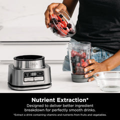 TorqueGrind Blenders for Kitchen | Smoothie Blender, Mixer, Grinder - Premium Blending Performance for Sauces, Frozen Drinks, and More | 1200 Peak Watt Motor | SS101 Foodi Personal Smoothie Maker