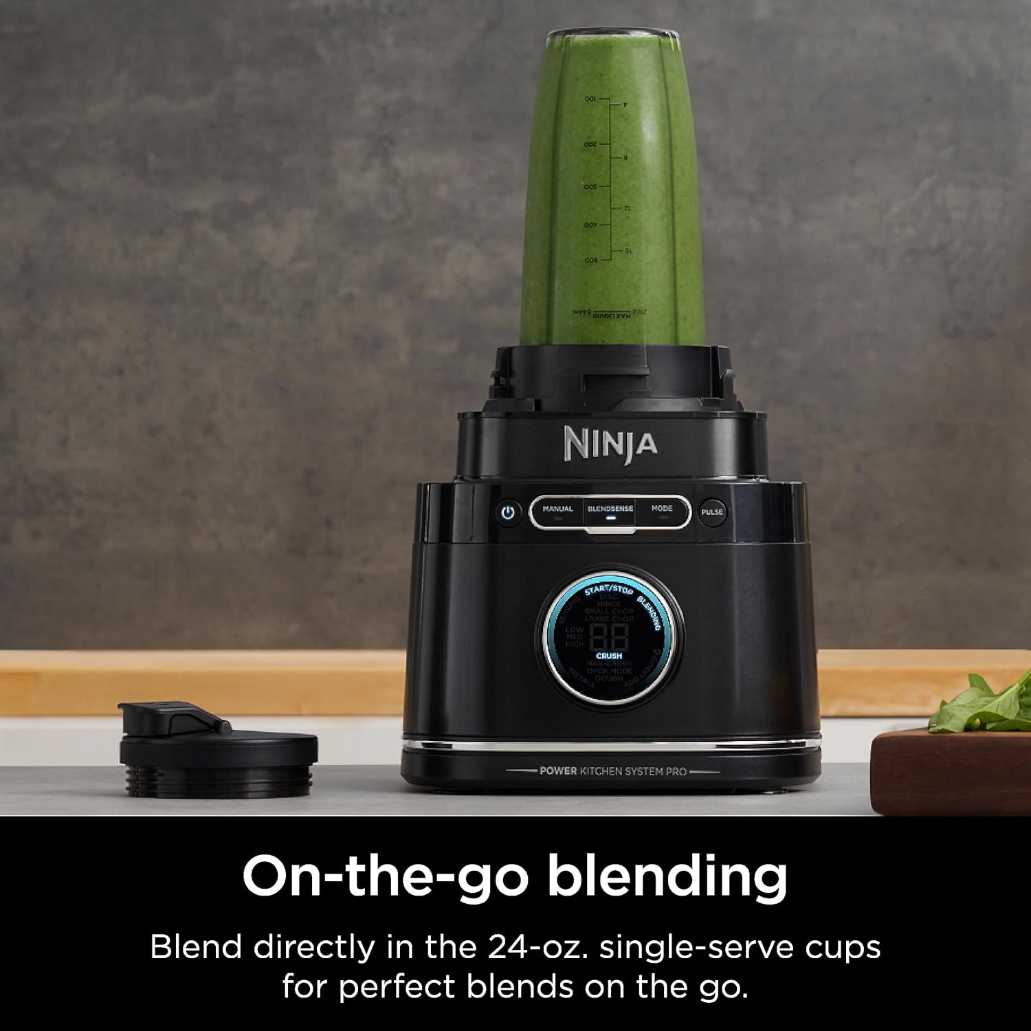 TorqueGrind TB201 Detect Power Blender Pro, BlendSense Technology, For Smoothies, Shakes & More, 1800 Peak Watts, 72 oz. Pitcher, Blender, Black