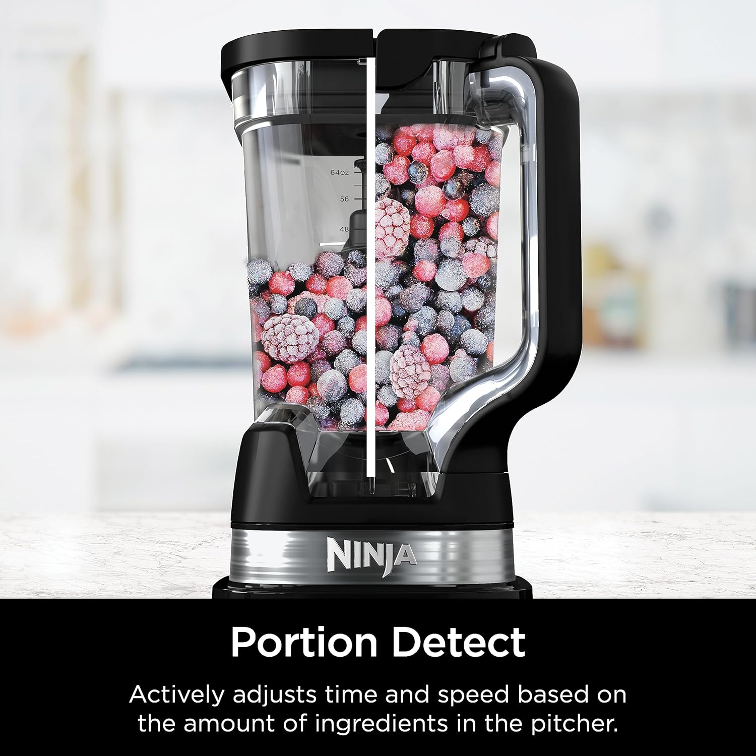 TorqueGrind TB201 Detect Power Blender Pro, BlendSense Technology, For Smoothies, Shakes & More, 1800 Peak Watts, 72 oz. Pitcher, Blender, Black