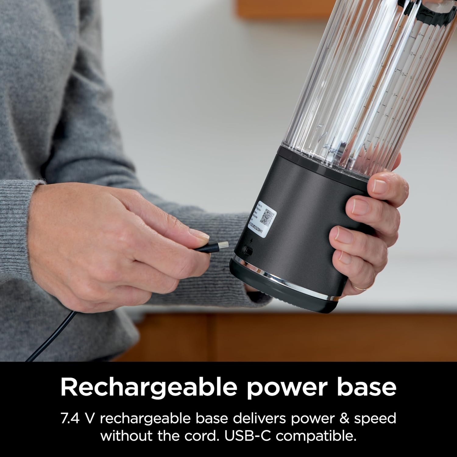 TorqueGrind BC151PR Blast Portable Blender, Cordless, 18oz. Vessel, Personal Blender-for Shakes & Smoothies, BPA Free, Leakproof-Lid & Sip Spout, USB-C Rechargeable, Dishwasher Safe Parts, Passion Fruit