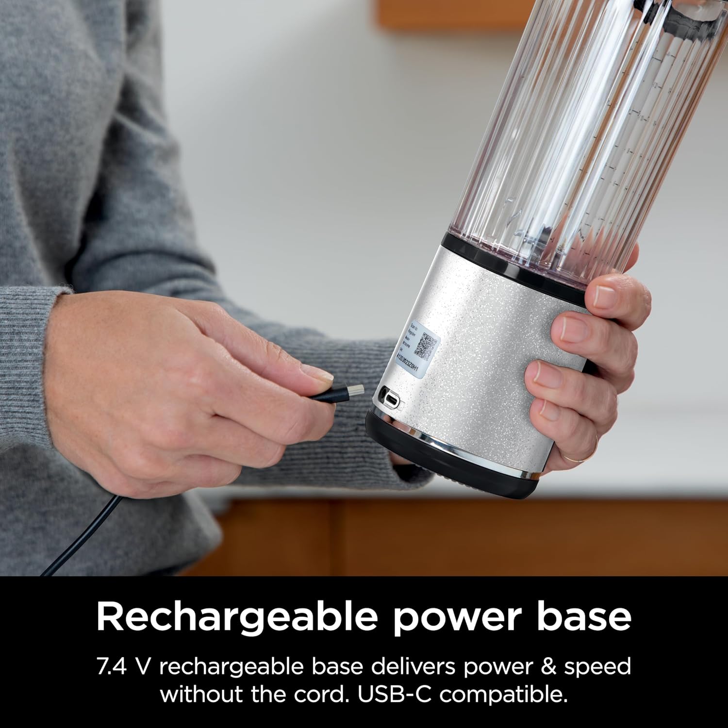 TorqueGrind BC151PR Blast Portable Blender, Cordless, 18oz. Vessel, Personal Blender-for Shakes & Smoothies, BPA Free, Leakproof-Lid & Sip Spout, USB-C Rechargeable, Dishwasher Safe Parts, Passion Fruit
