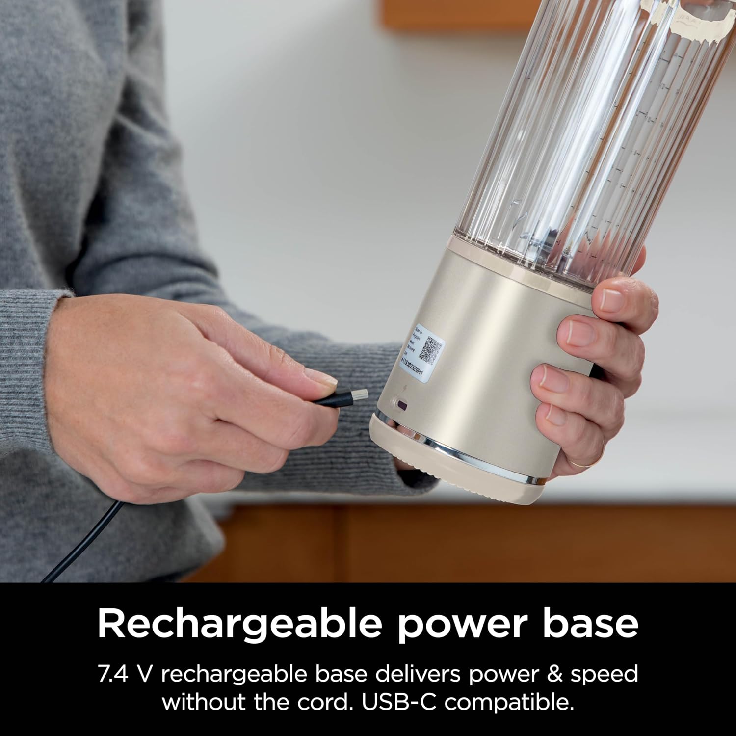 TorqueGrind BC151PR Blast Portable Blender, Cordless, 18oz. Vessel, Personal Blender-for Shakes & Smoothies, BPA Free, Leakproof-Lid & Sip Spout, USB-C Rechargeable, Dishwasher Safe Parts, Passion Fruit