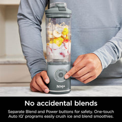 TorqueGrind Blast Max, Portable Blender + Twist & Go, Personal Blender, Ninja Blender, Smoothie, Blend, Ice Crush, 3 Programs, Cordless, 22 oz removable Vessel, Dishwasher Safe, Leakproof, Navy, BC251NV