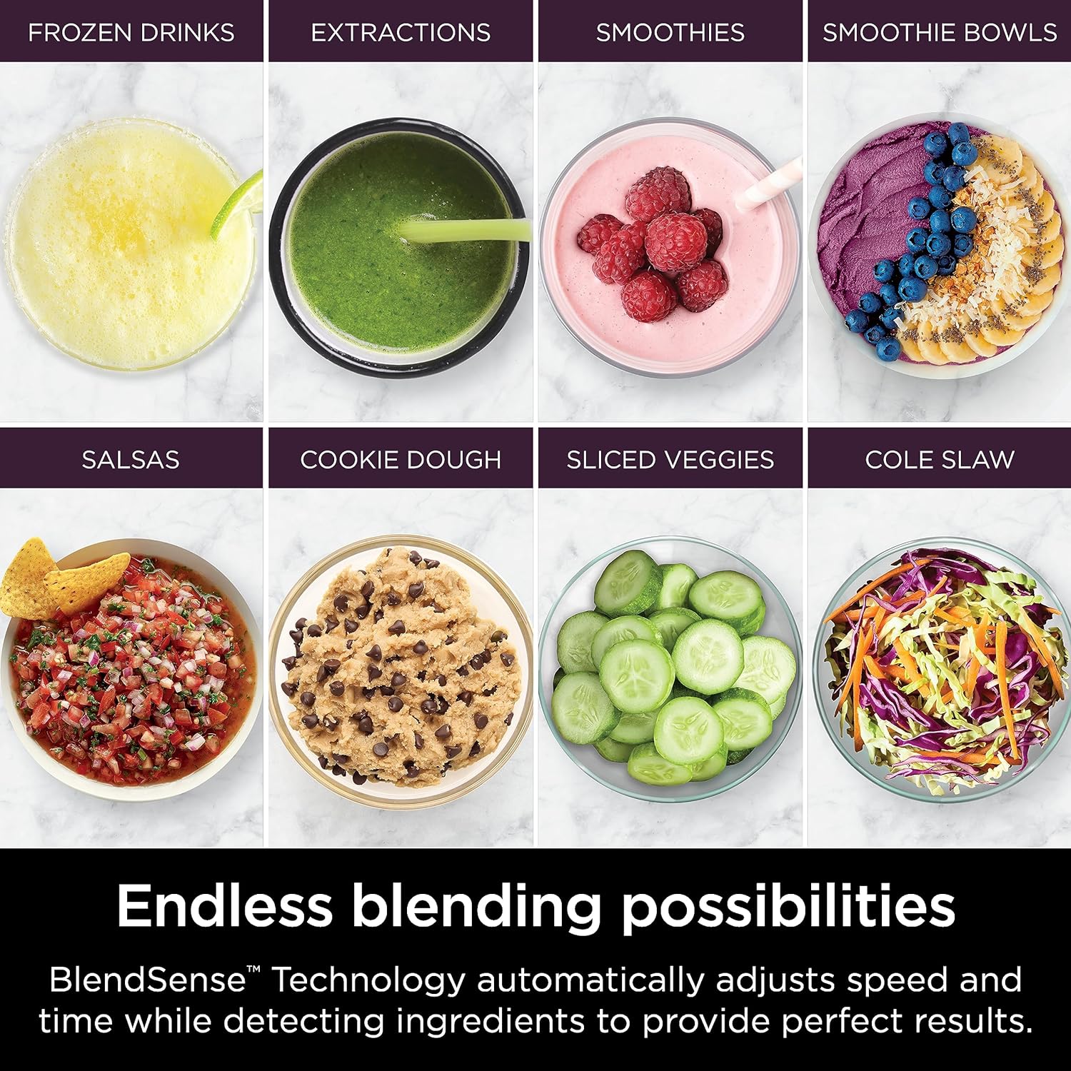 TorqueGrind TB201 Detect Power Blender Pro, BlendSense Technology, For Smoothies, Shakes & More, 1800 Peak Watts, 72 oz. Pitcher, Blender, Black