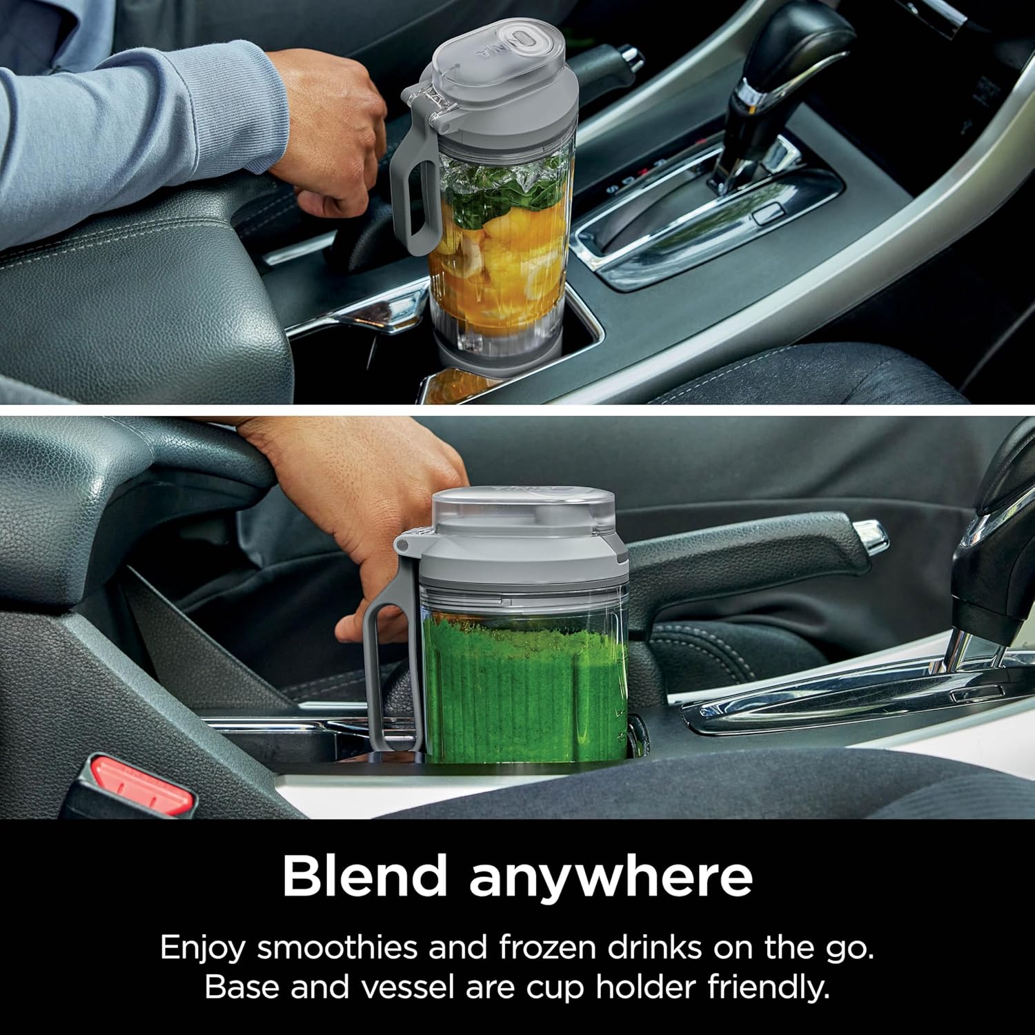 TorqueGrind Blast Max, Portable Blender + Twist & Go, Personal Blender, Ninja Blender, Smoothie, Blend, Ice Crush, 3 Programs, Cordless, 22 oz removable Vessel, Dishwasher Safe, Leakproof, Navy, BC251NV