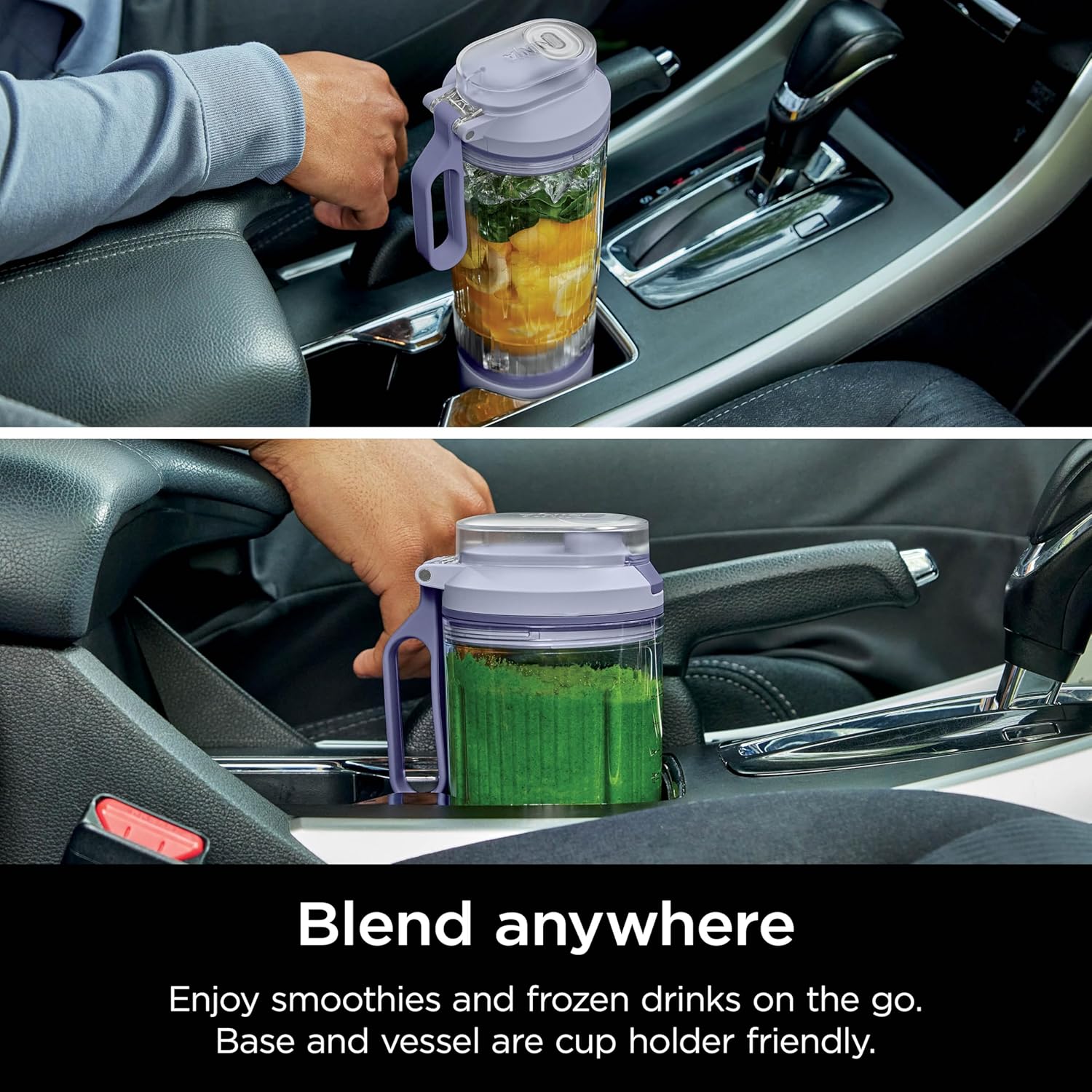 TorqueGrind Blast Max, Portable Blender + Twist & Go, Personal Blender, Ninja Blender, Smoothie, Blend, Ice Crush, 3 Programs, Cordless, 22 oz removable Vessel, Dishwasher Safe, Leakproof, Navy, BC251NV