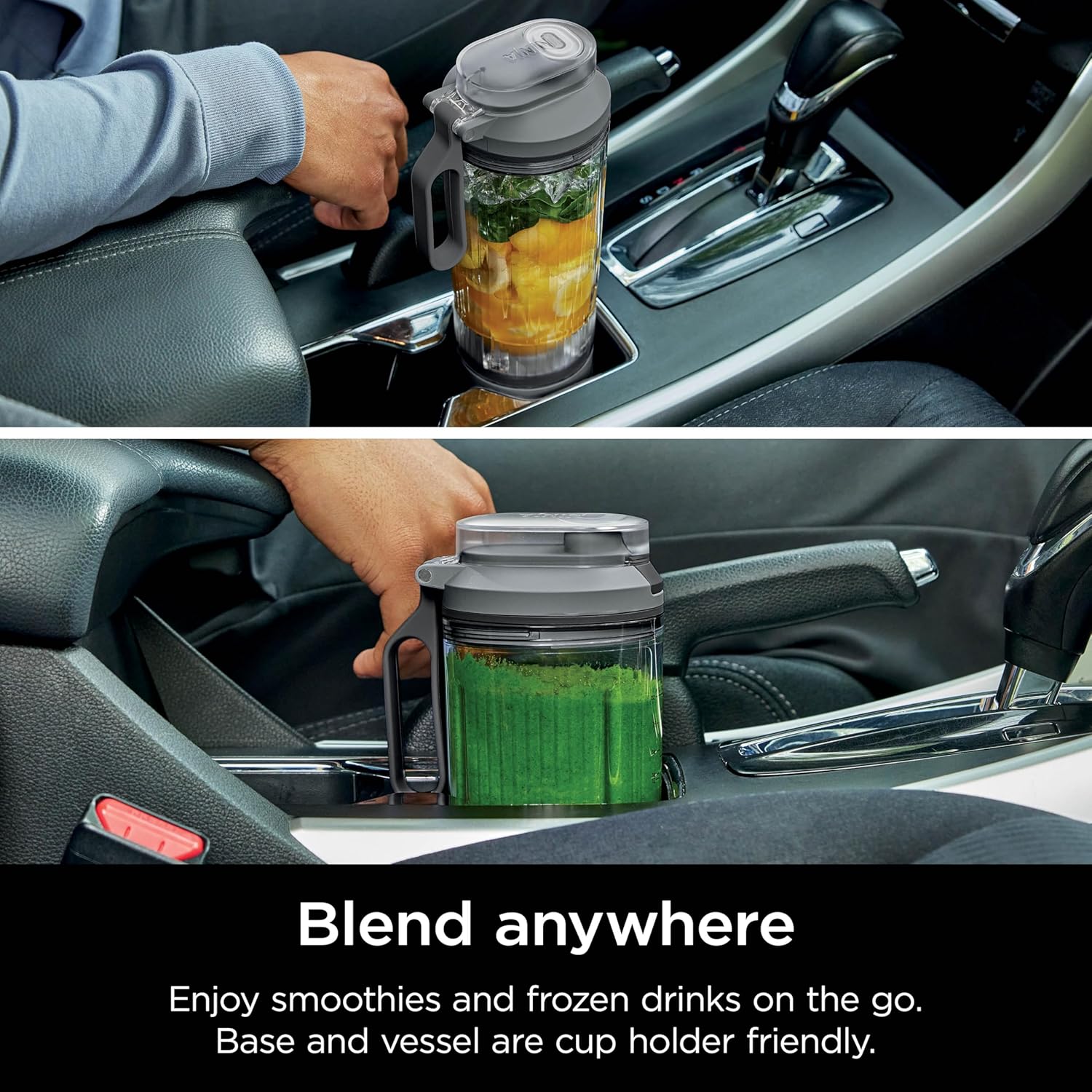TorqueGrind Blast Max, Portable Blender + Twist & Go, Personal Blender, Ninja Blender, Smoothie, Blend, Ice Crush, 3 Programs, Cordless, 22 oz removable Vessel, Dishwasher Safe, Leakproof, Navy, BC251NV